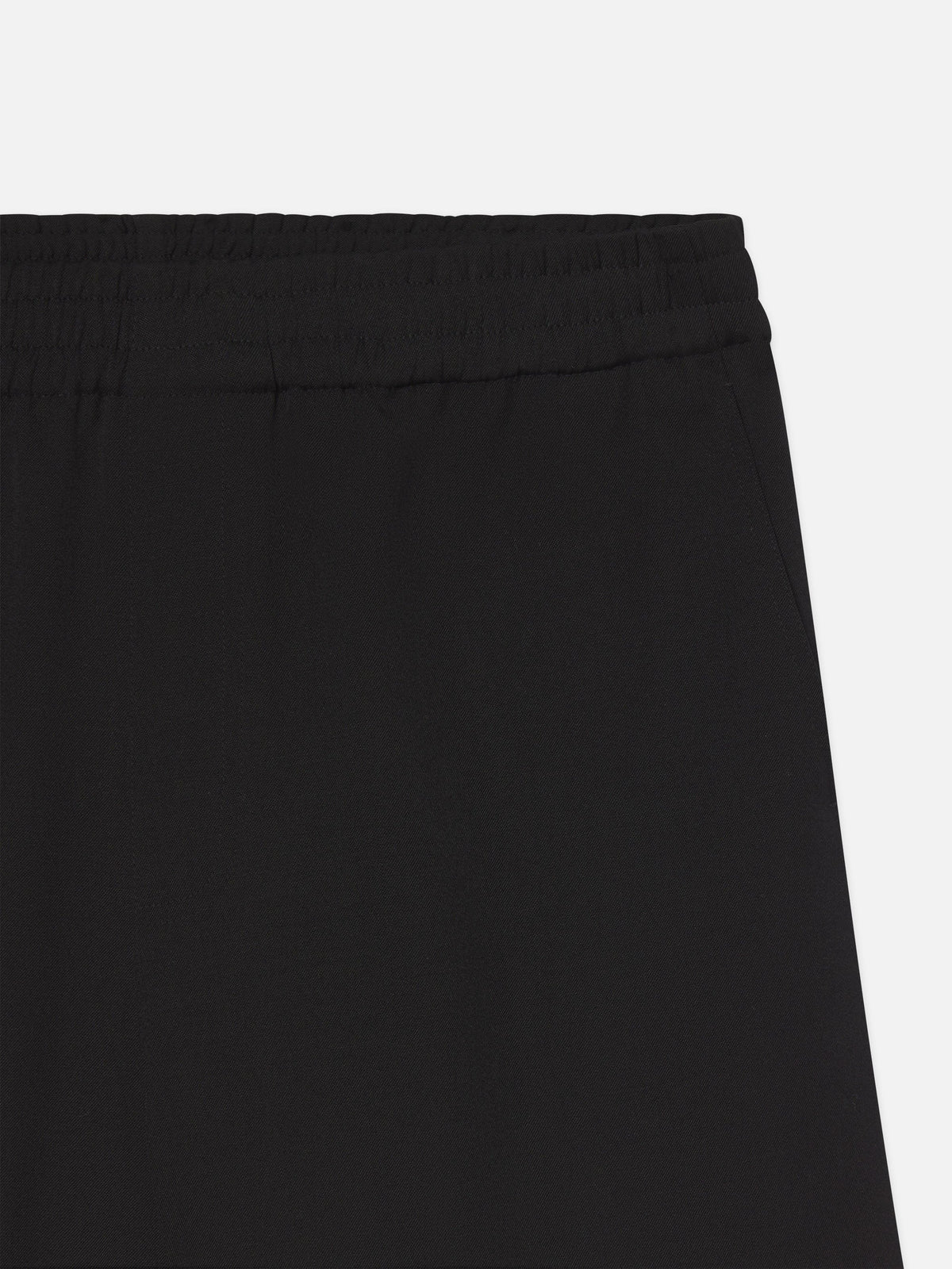 Wool Relaxed Shorts -- Black