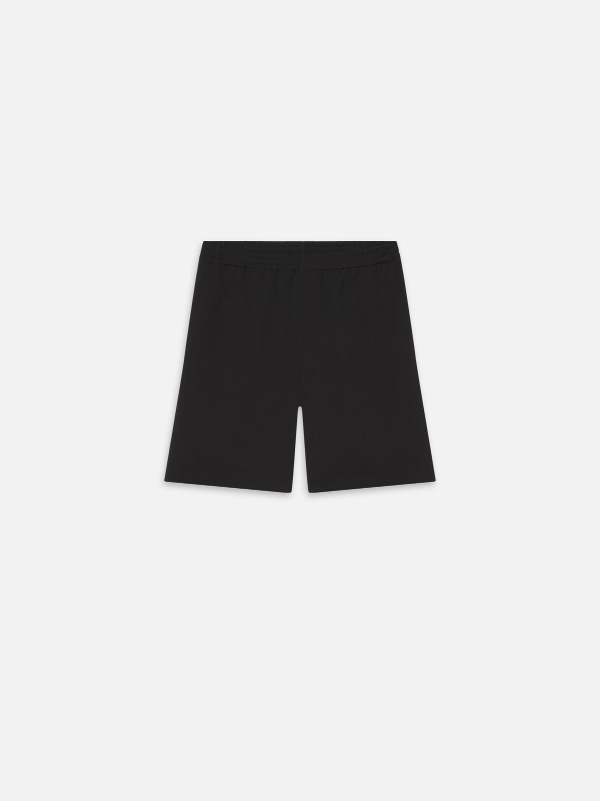 Wool Relaxed Shorts -- Black